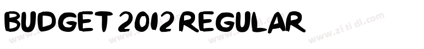 Budget 2012 Regular字体转换